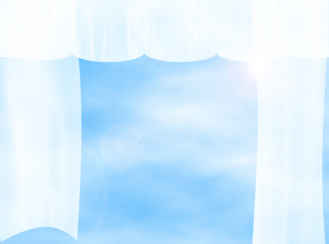 Window Curtain In Wind On Green Screen - Digital Animation Stock ...