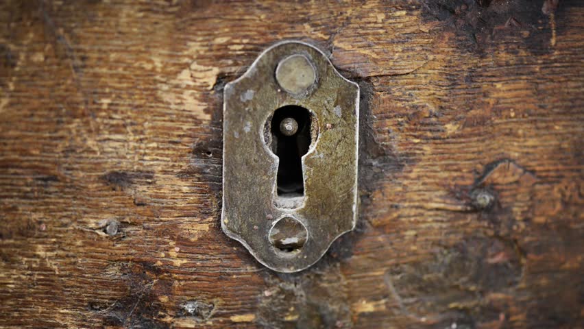Vintage Metal Lock On Old Stock Footage Video 100 Royalty Free