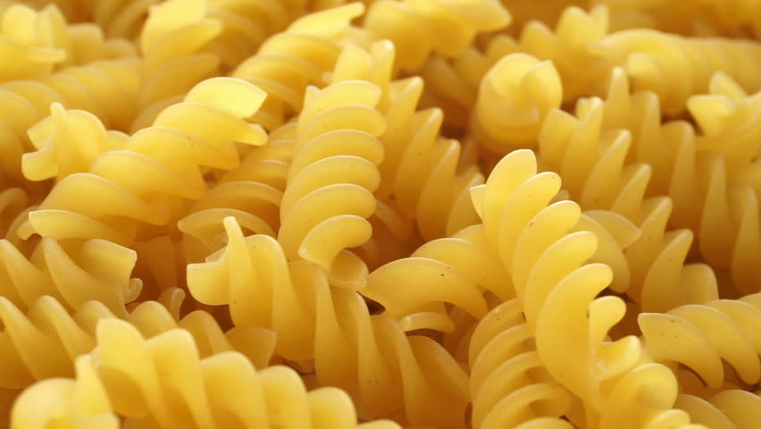 Delicious Italian Fusilli / Spirelli Pasta Rotation Stock Footage Video ...