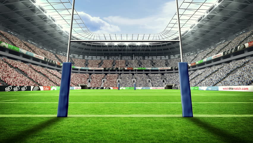 Serious Rugby Player Holds Rugby Stock Footage Video (100% Royalty-free