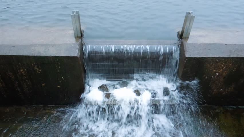 Artificial Waterfall Stock Footage Video (100% Royalty ...