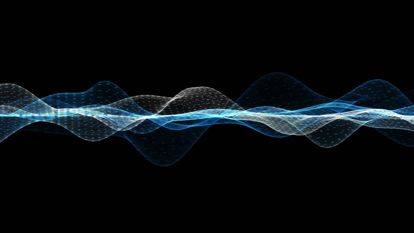 Fantastic Video Animation With Wave Object In Motion And Space For Your ...