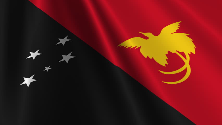 Stock video of papua new guinea flag loop 3 | 1370221 | Shutterstock