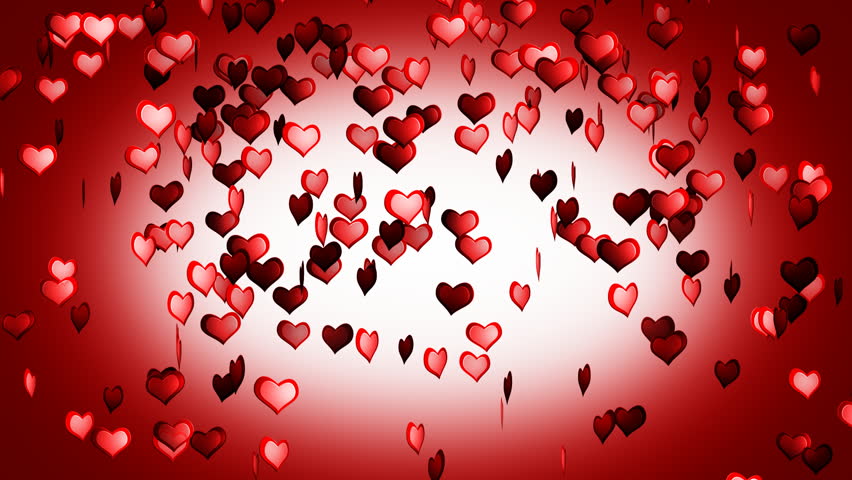 Hearts Flying Animation. Valentine Day Stock Footage Video ...