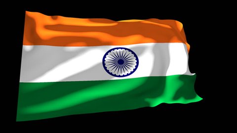 Flag India Animation Alpha Channel Stock Footage Video (100% Royalty-free)  13882271 | Shutterstock