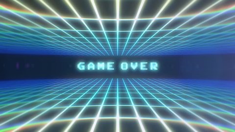 Retro Video Game Background Game Over Stock Footage Video (100%  Royalty-free) 14227901 | Shutterstock