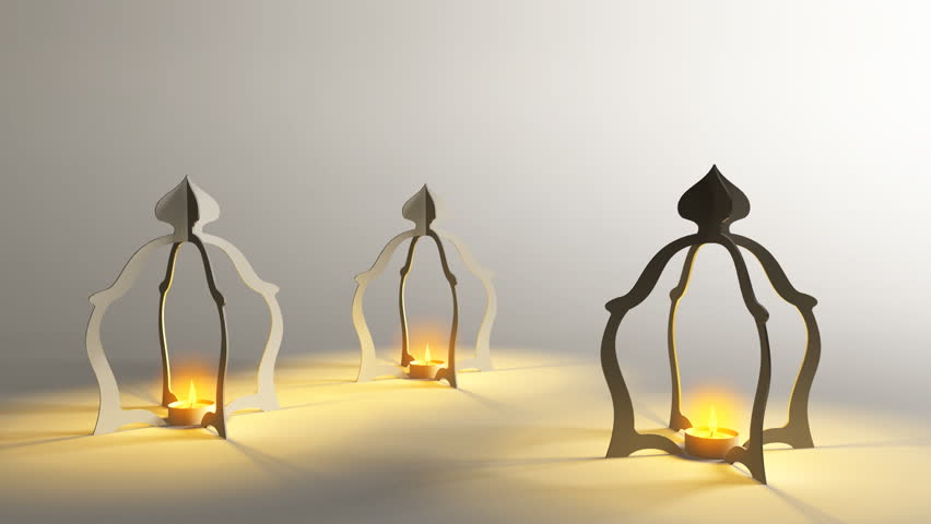 3D Muslim Oil Lamp , Ramadan Stock Footage Video 14508511 
