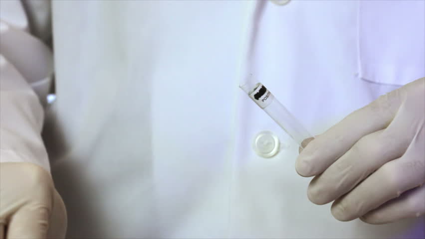 A Laboratory Technician or Crime Stock Footage Video (100% Royalty-free
