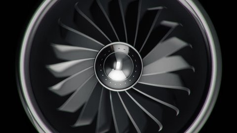Animation Rotating Jet Engine Turbine Animation Stock Footage Video (100%  Royalty-free) 15649171 | Shutterstock