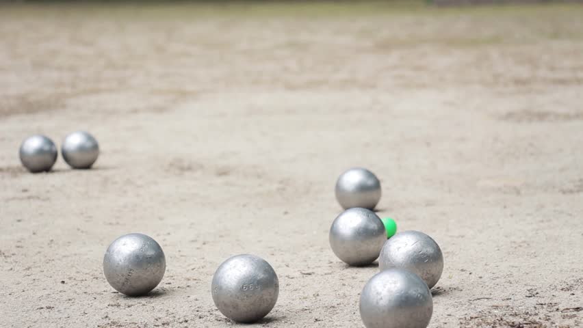 Petanque Balls at the Boules Stock Footage Video (100% Royalty-free ...