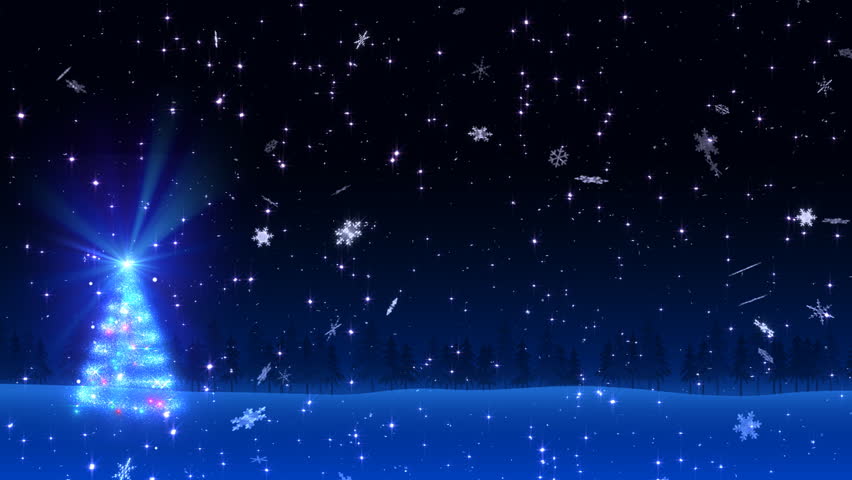 Christmas Animated Snow Scene Background HD Loop - Just Add Your ...