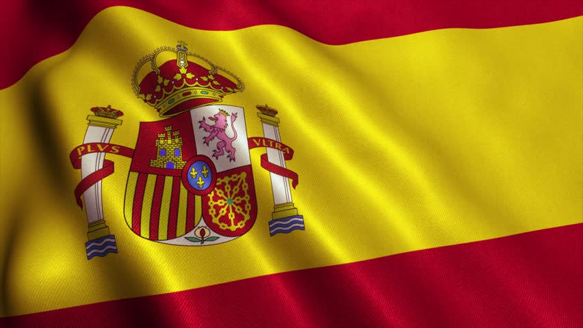 Close-up Of Waving Spanish Flag Stock Footage Video 3700898 | Shutterstock