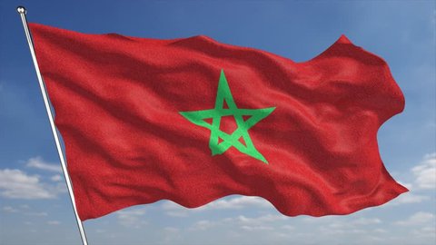 4k Morocco Flag Animated Background Features Stock Footage Video (100%  Royalty-free) 17911021 | Shutterstock