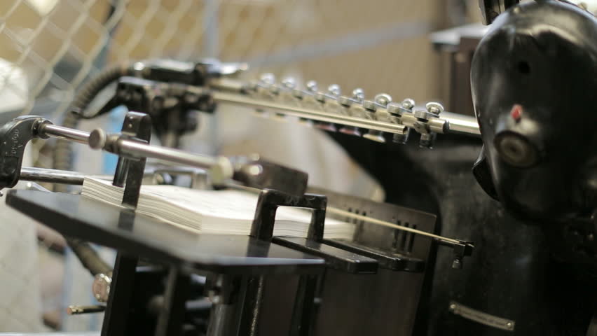 Header of letterpress