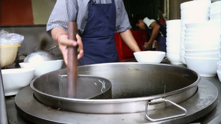 Restaurant Kitchen Video asian food, soup and noodles servedcook in restaurant kitchen Restaurant Kitchen Video asian food, soup and noodles servedcook in restaurant kitchen