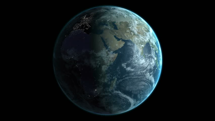 animated spinning earth