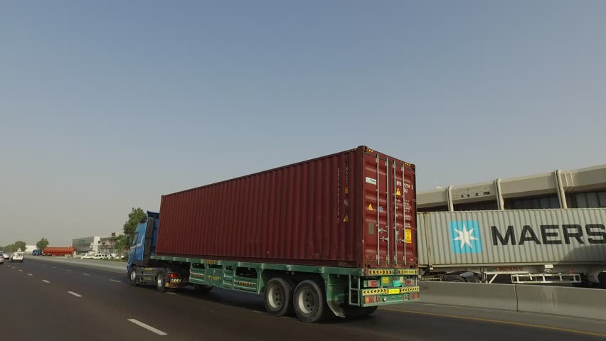 Dubai Drive_21 (truck Passing) Stock Footage Video (100% Royalty-free)  18409441 | Shutterstock
