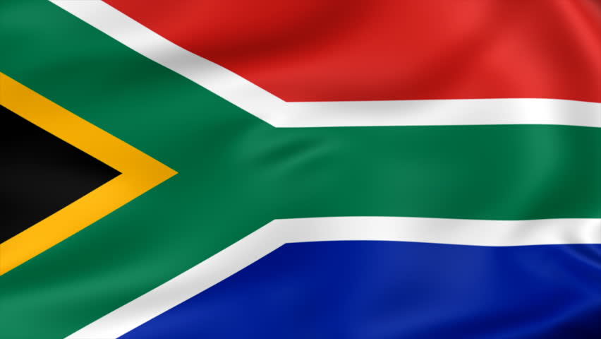 Flag Of South Africa Background Seamless Loop Animation Stock Footage ...