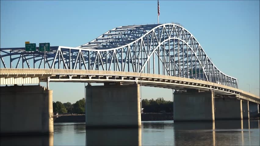 Cable Bridge spanning the Columbia River in Kennewick, Washington image