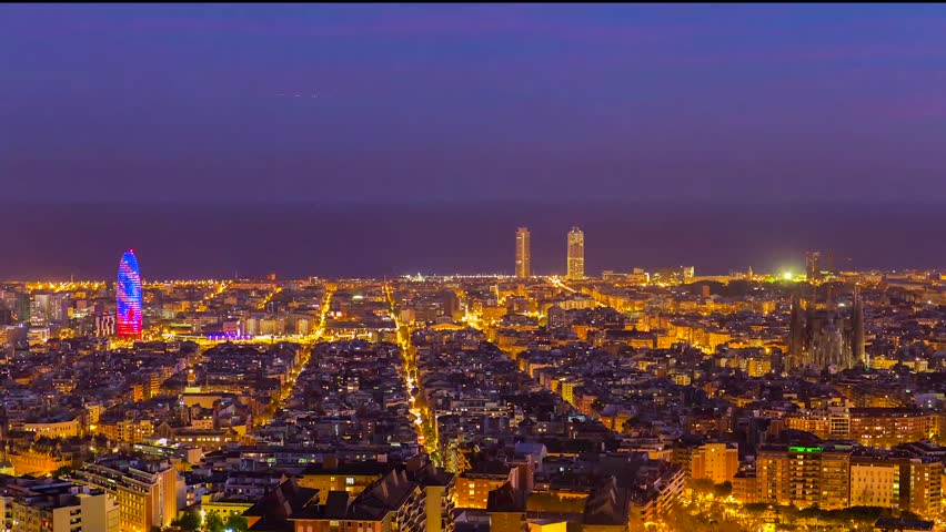 23+ Barcelona Spain City At Night Background