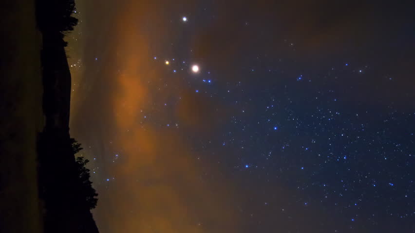 Astrophotography Time Lapse Of Milky Stock Footage Video 100