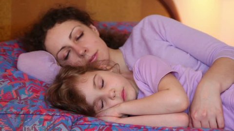 480px x 270px - Mother and Her Little Daughter Stock Footage Video (100% Royalty ...