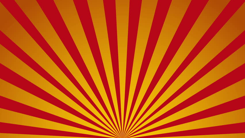 vector circus vintage background colorful Clip Rotating and Stock ray yellow red of Video