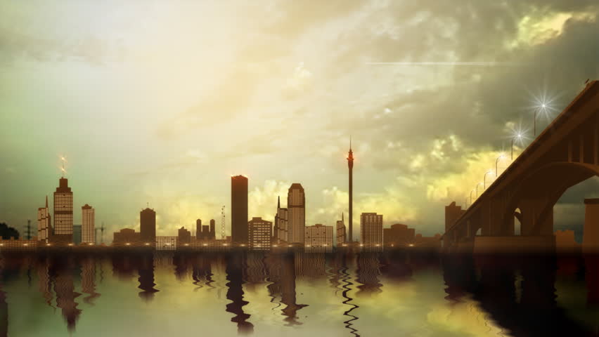 Abstract City. Animated Background, Perfect Stock Footage Video (100%