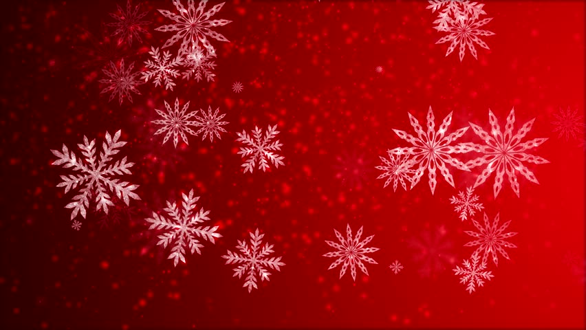 Perfectly Seamless Loop Features Large, Ornamental Snowflakes Falling ...