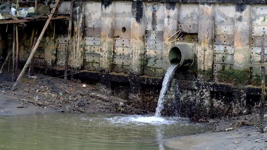 Storm Drain Outflow (stormwater, Water, Drainage) Stock Footage Video ...