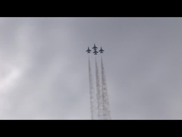 Four jets flying in formation image - Free stock photo - Public Domain ...