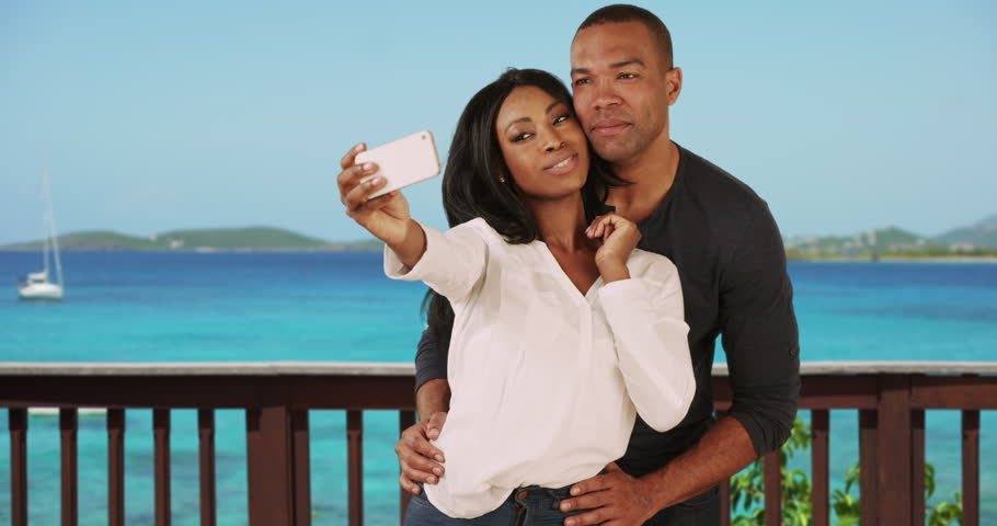 Image result for black couple taking selfie