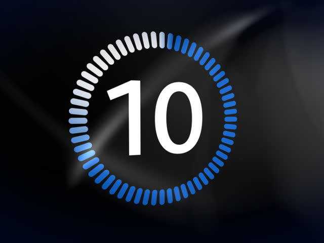 Real Time Countdown Full HD (1920x1080 60s 29.97fps) Стоковые футажи ...