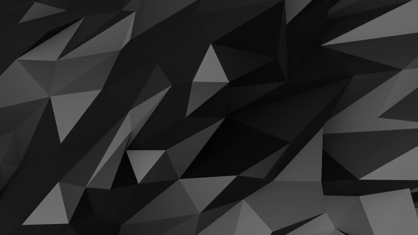 Abstract Low Poly Dark Polygonal Geometric Wireframe Digital Animation ...