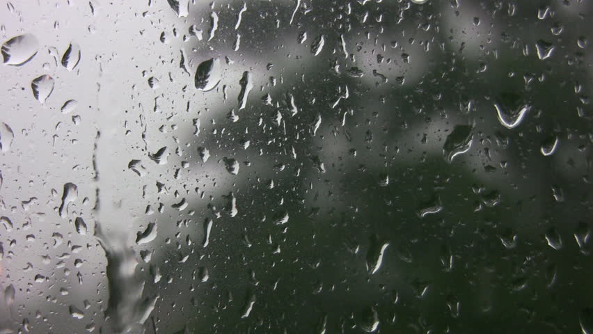 raindrop falling on my window