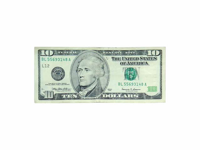 10 Dollar Bill Stock Footage Video | Shutterstock