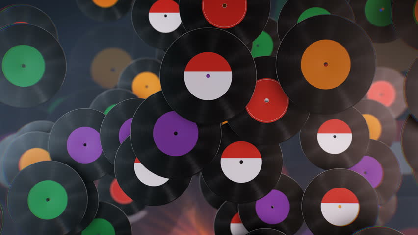 Vinyl Record. Background Video Stock Footage Video (100% Royalty-free