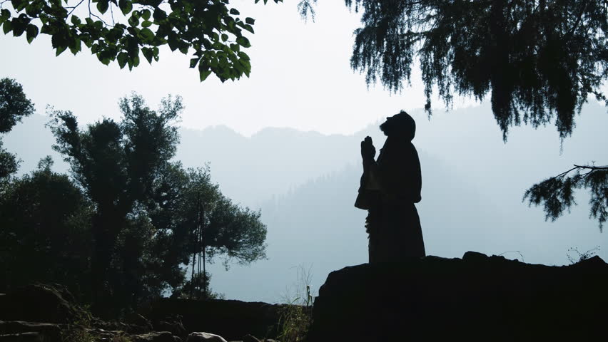 Jesus Praying On The Mountain