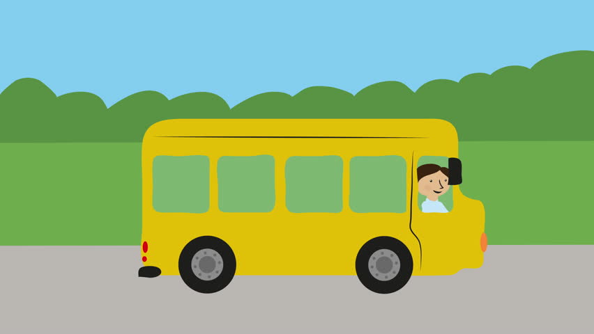 School Bus Animation