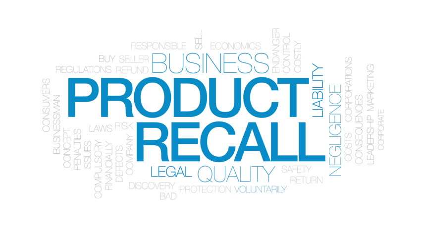 Product Recall Animated Word Cloud Stock Footage Video 100