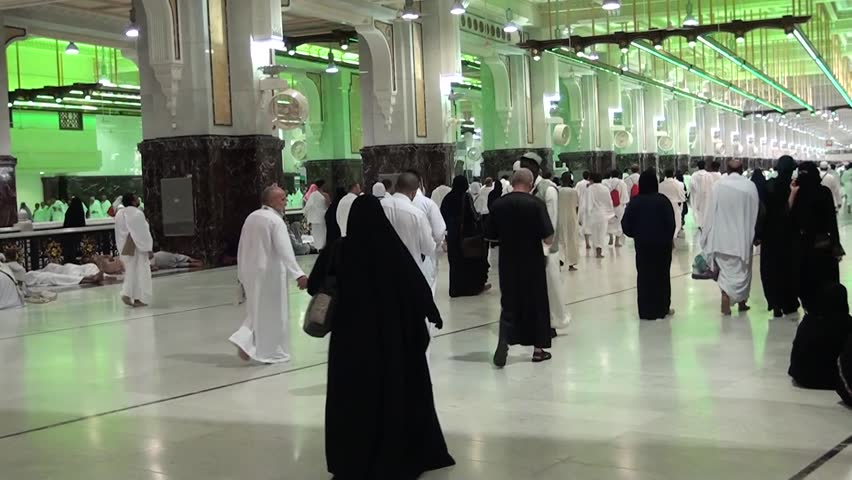 MECCA, September 2016, Muslim Pilgrims Perform Saei (brisk Walking ...