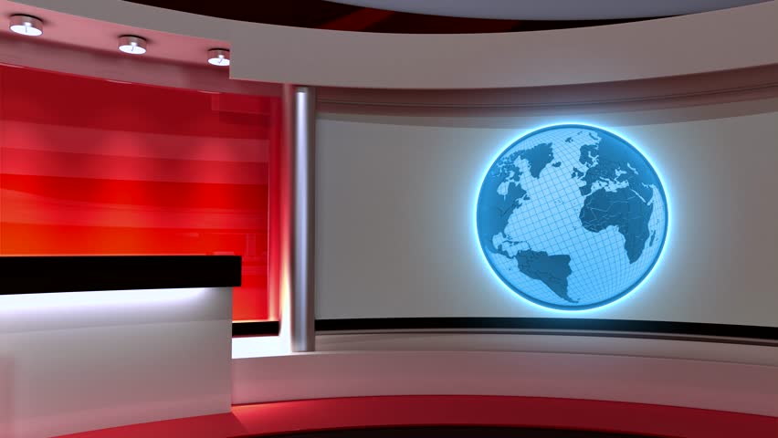 Tv Studio News Studio Studio Stock Footage Video 100 Royalty