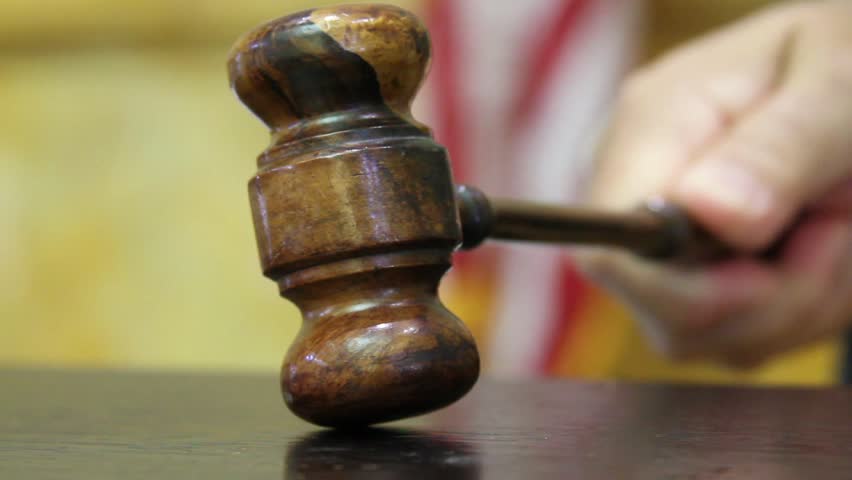 Header of gavel