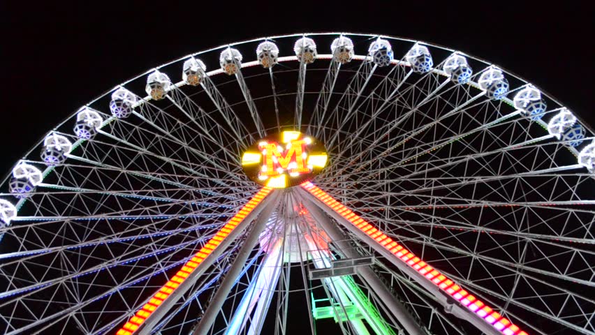 Blumenrad, Ferris Wheel In The Prater, Amusement Park, Prater, Vienna ...