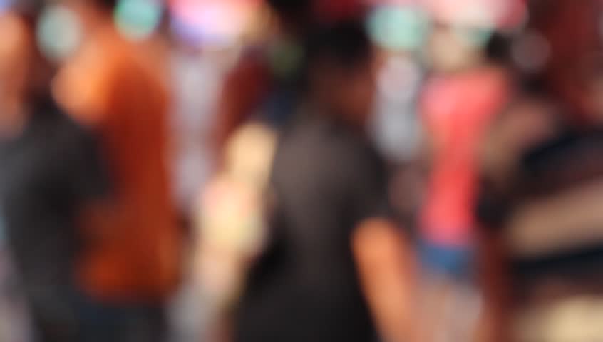 People Walking at Night Stock Footage Video (100% Royalty-free