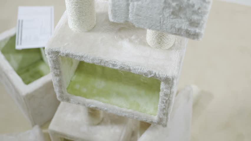 4k00 18cat Tree House Condo Assembly Assembling Floor To Ceiling