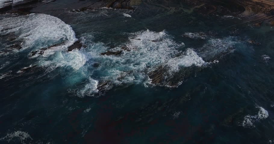 Ocean Sea Storm In PAL, Top View Stock Footage Video 18932 | Shutterstock