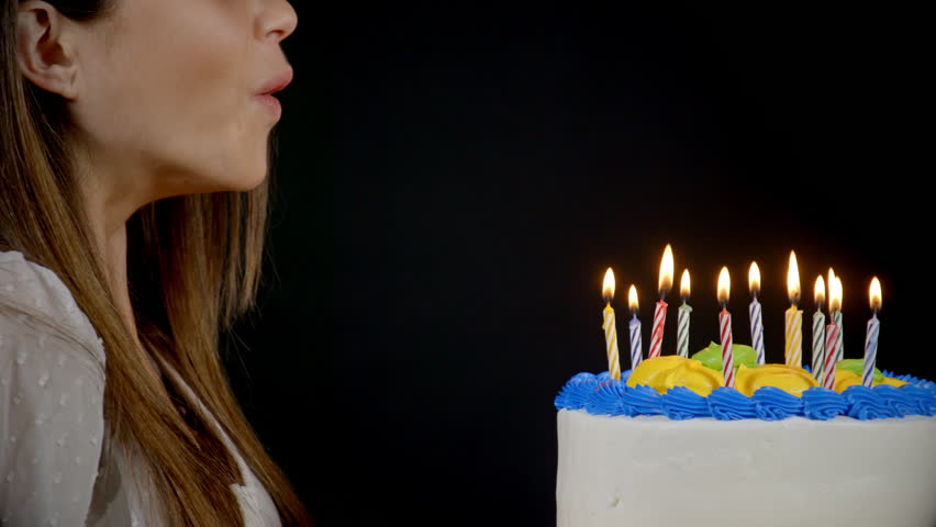 HD Of Six Birthday Lit Candles On A Cupcake Stock Footage Video 1266862 ...