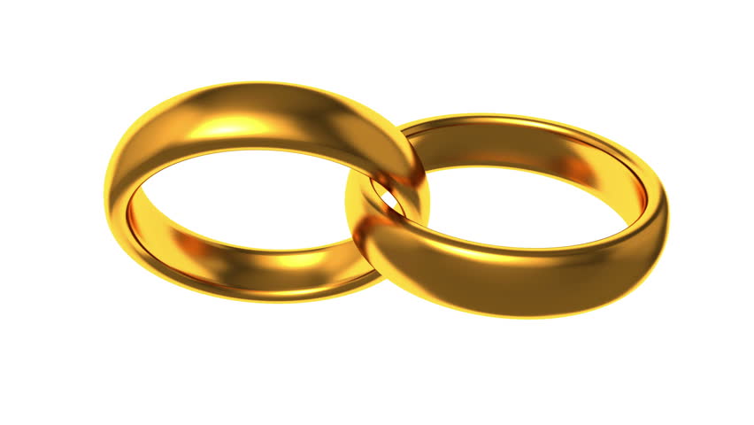 3D Animated Wedding Rings In HD1080 Stock Footage Video 2235934