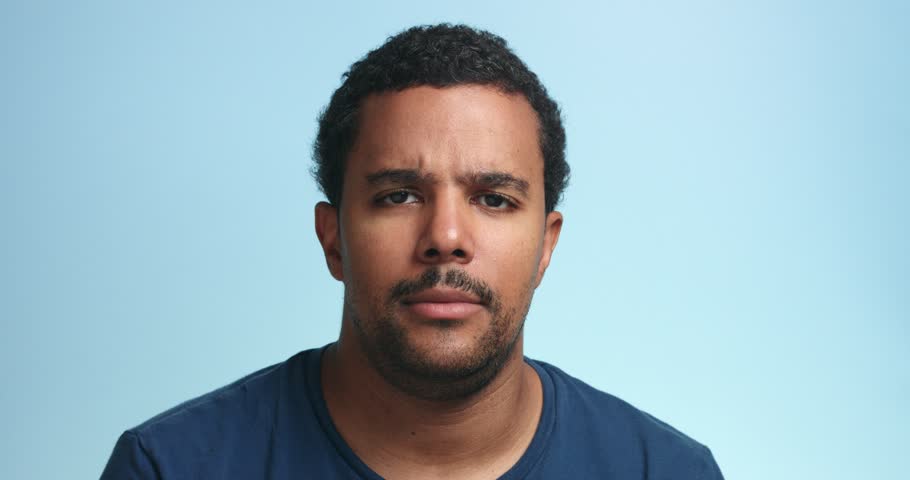 Serious Mixed Race Man Could Stock Footage Video 100 Royalty